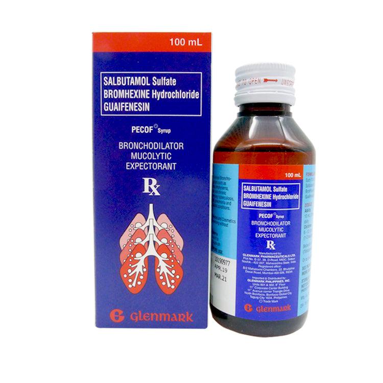 Pecof (Salbutamol + Guaifenesin + Bromhexine) Syrup 100ml | Shield ...